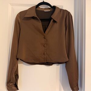 Zara satin blouse